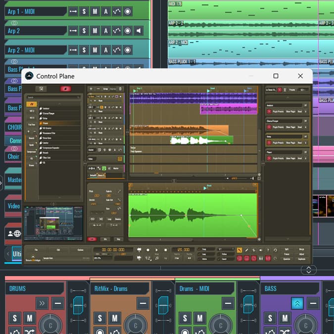 Bi-directional access to native parameters, plugins, and preferences. Remotely manage hardware I/O and buffer settings for seamless collaboration.