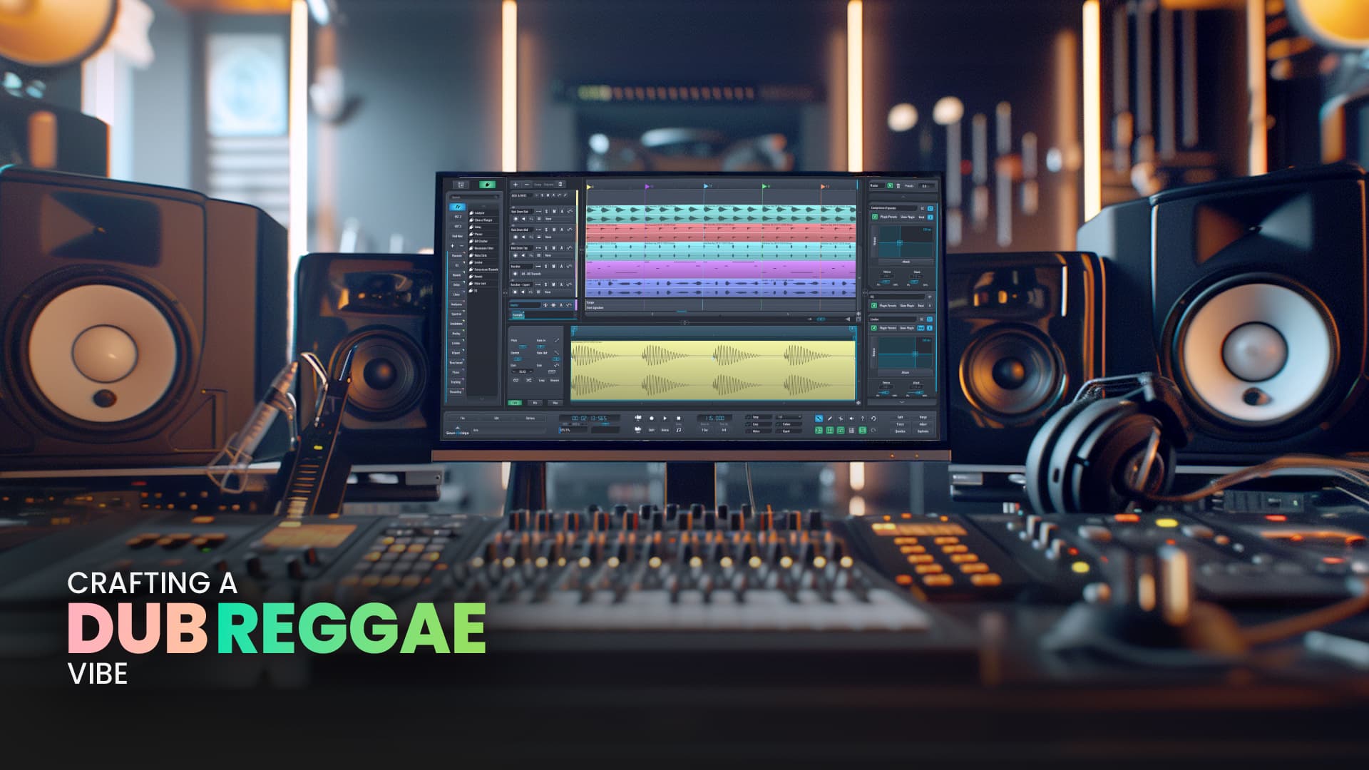 This is the featured image of the Crafting a Dub Reggae Vibe blog article.