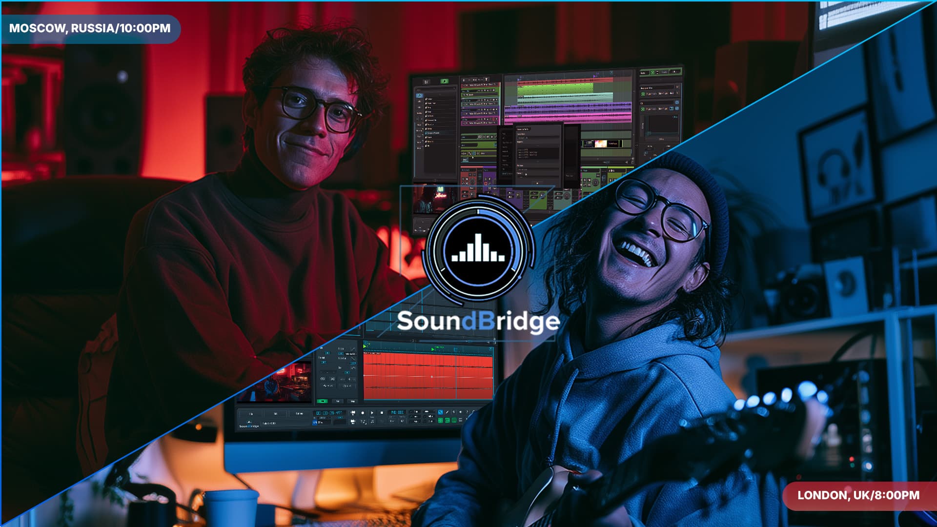 This is the featured image of the Beyond Browser-Based Collaboration: SoundBridge vs Soundtrap blog article.