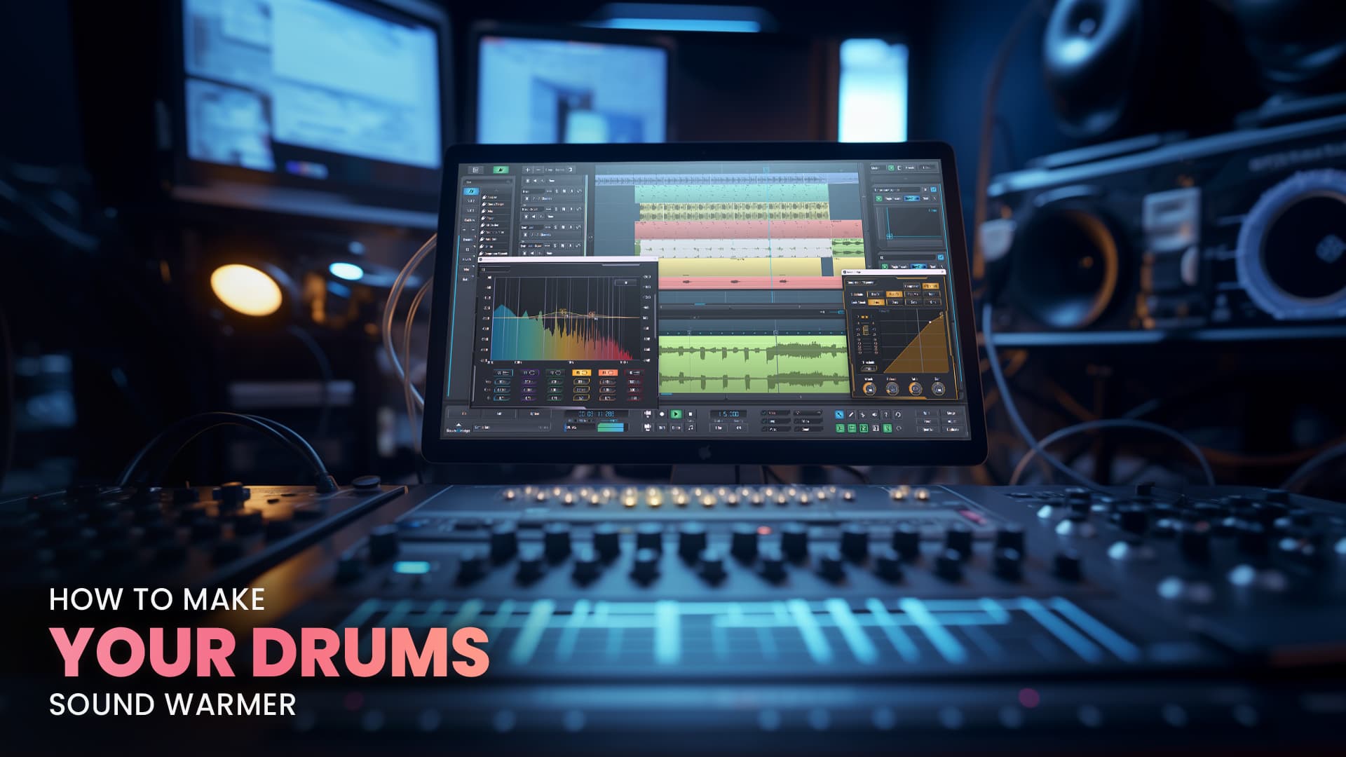This is the featured image of the Make Your Drums Sound Warmer blog article.