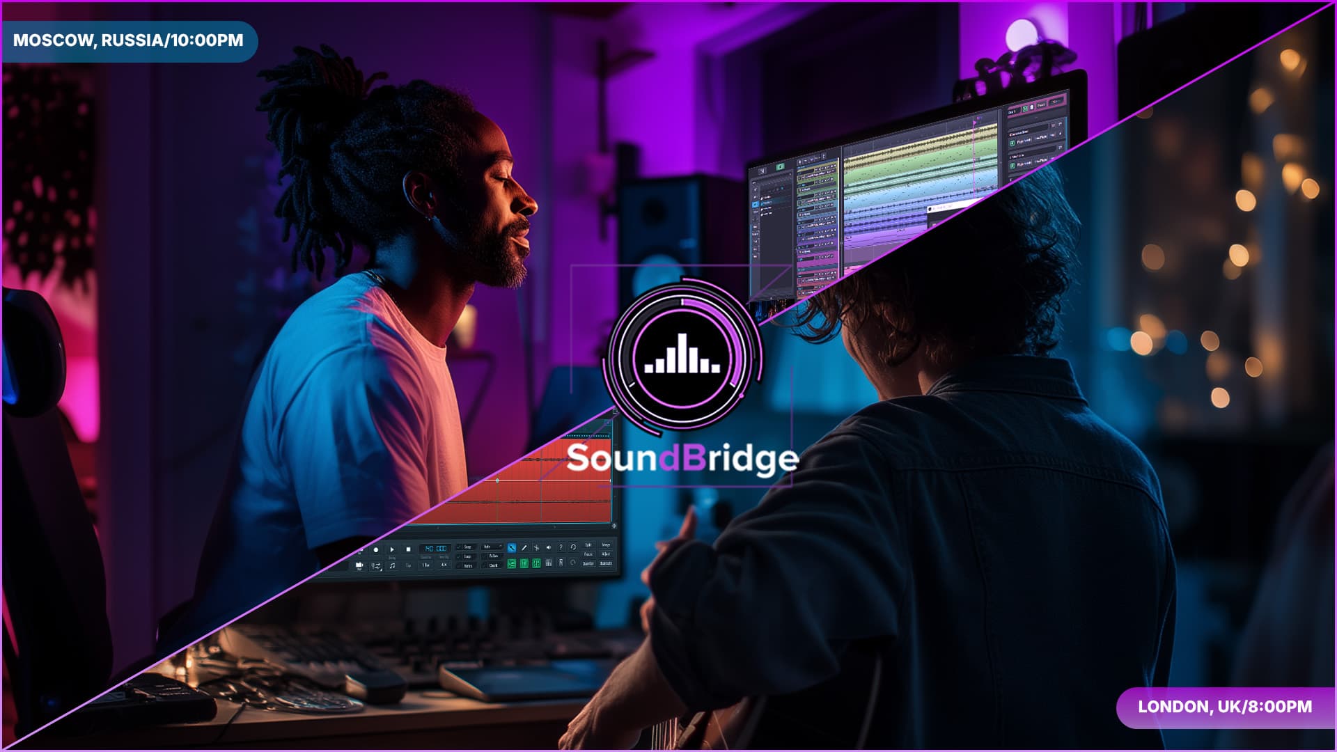 This is the featured image of the SoundBridge Virtual Collaboration: A Modern Remote Workflow blog article.