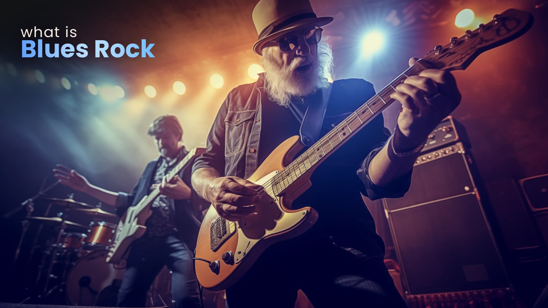 This is the featured image of the Blues Rock blog article.